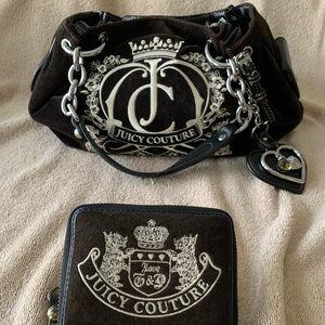 Juicy Couture Black and White Satchel